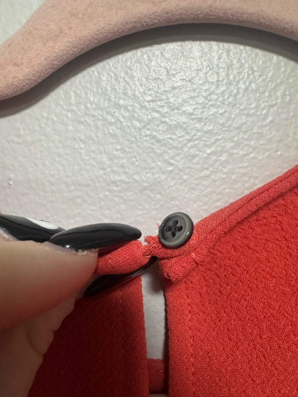 Madewell Bright Red Blouse With Pleated Back - Picture 9 of 9